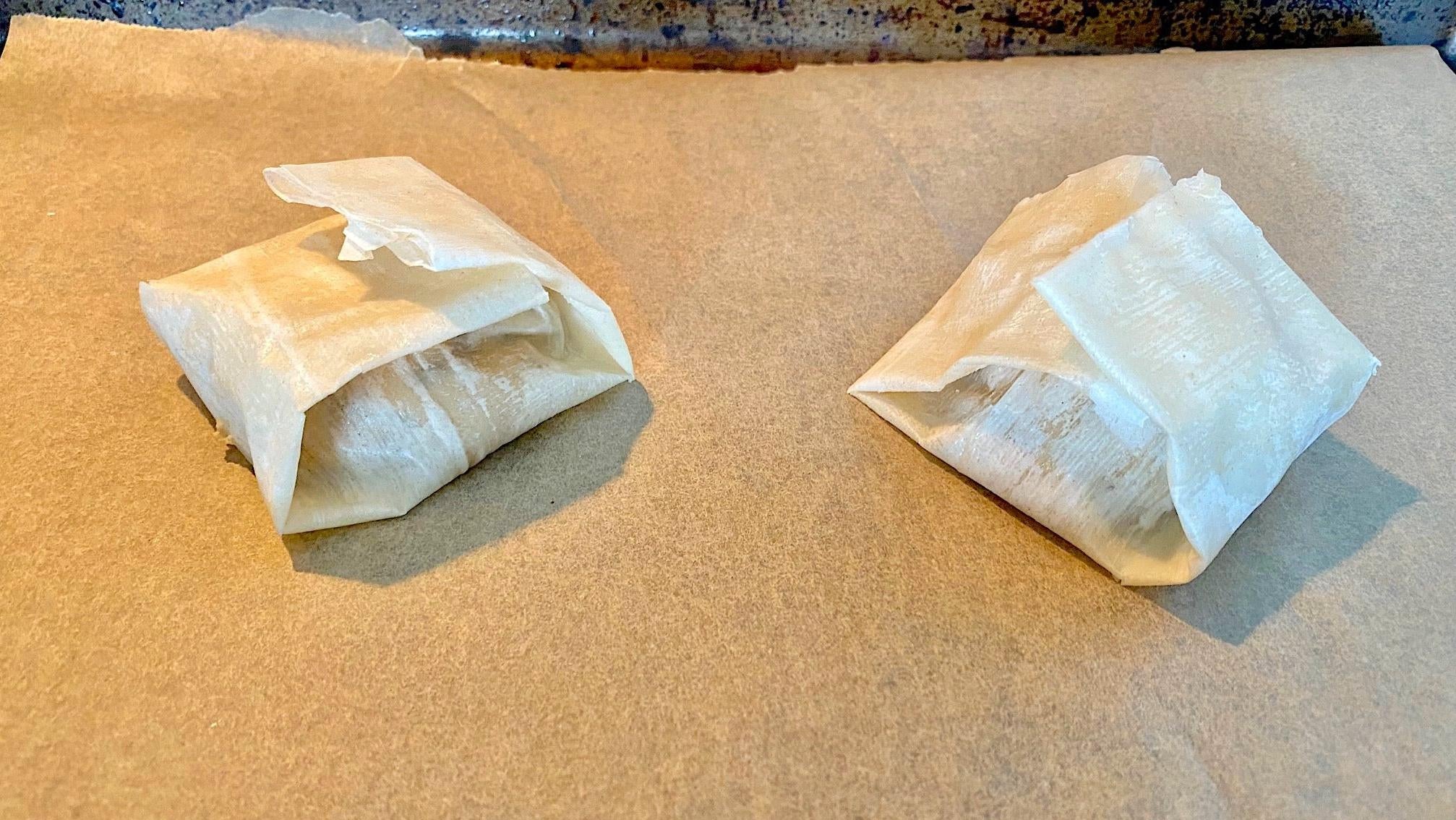 Loosely wrapped phyllo. (Photo: Allie Chanthorn Reinmann)