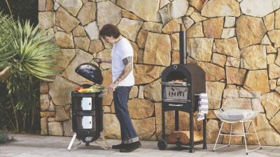 Welcome Winter Cooking With a Cheap Pizza Oven and Bullet Smoker From ALDI