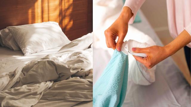These Little Clips Will Stop Your Doona From Bunching up Inside Its Cover
