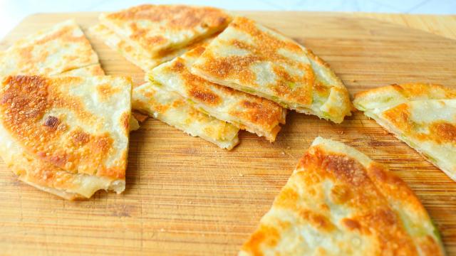 You Should Make Savoury Pancakes With Dumpling Wrappers