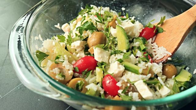 Use Leftover Rice to Make a Warm, Comforting Salad