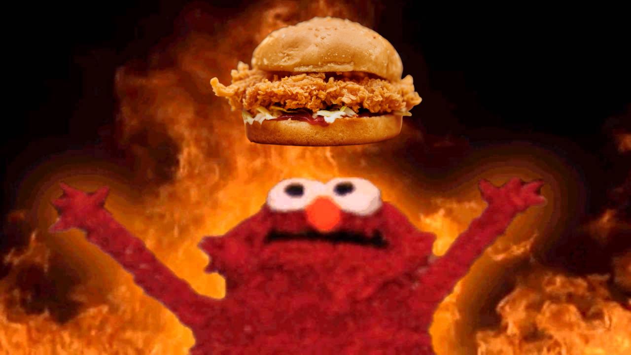 kfc new fiery zinger burger