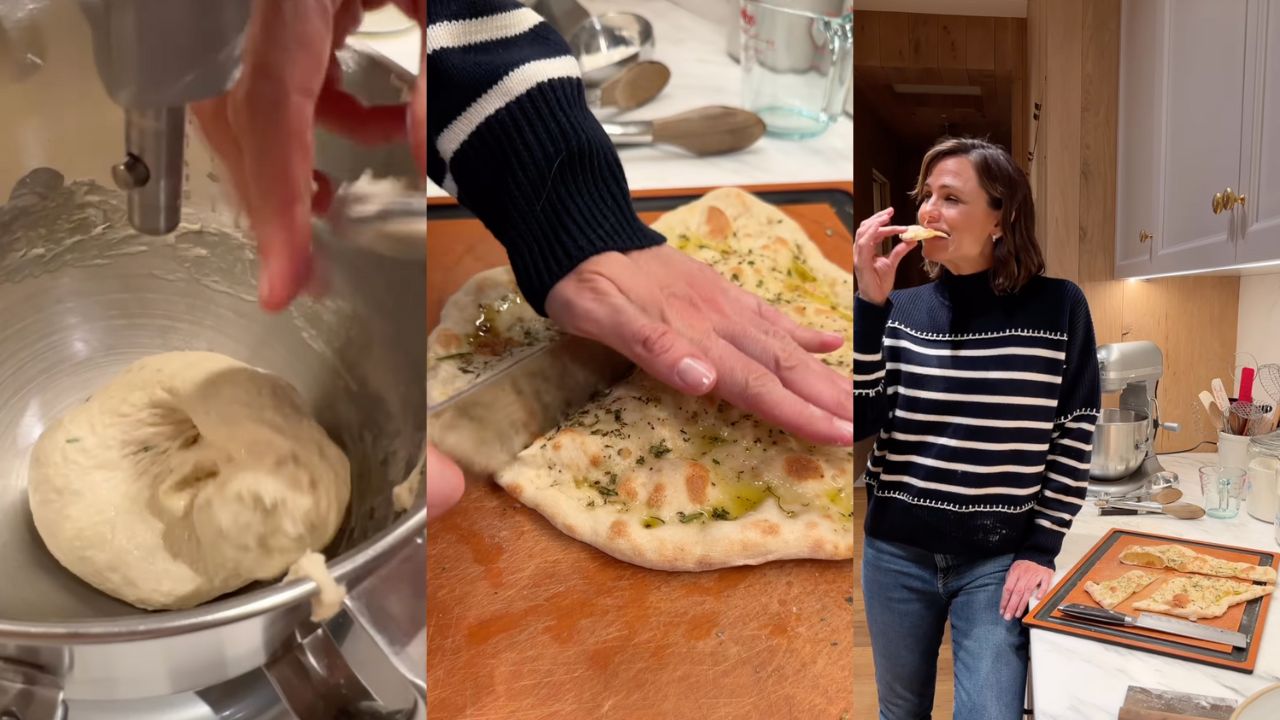 pizza dough Instagram Jennifer Garner