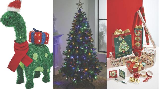 ALDI's Christmas Collection Has Arrived, and It Includes a Tinsel Dinosaur