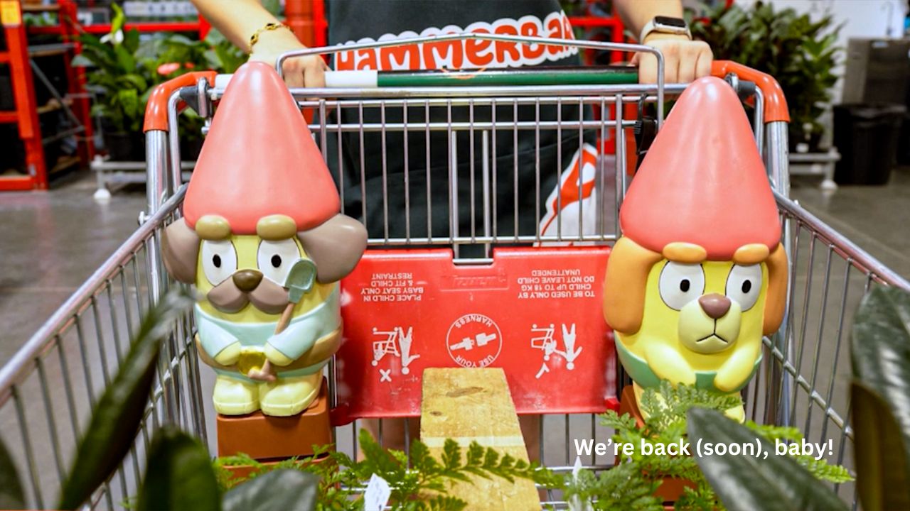 Bunnings Confirms Those Bluey Garden Gnomes Are Being Restocked