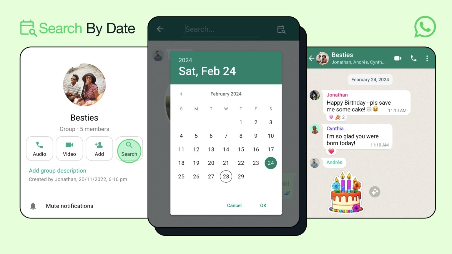 You Can Now Search WhatsApp Messages by Date on Android Too