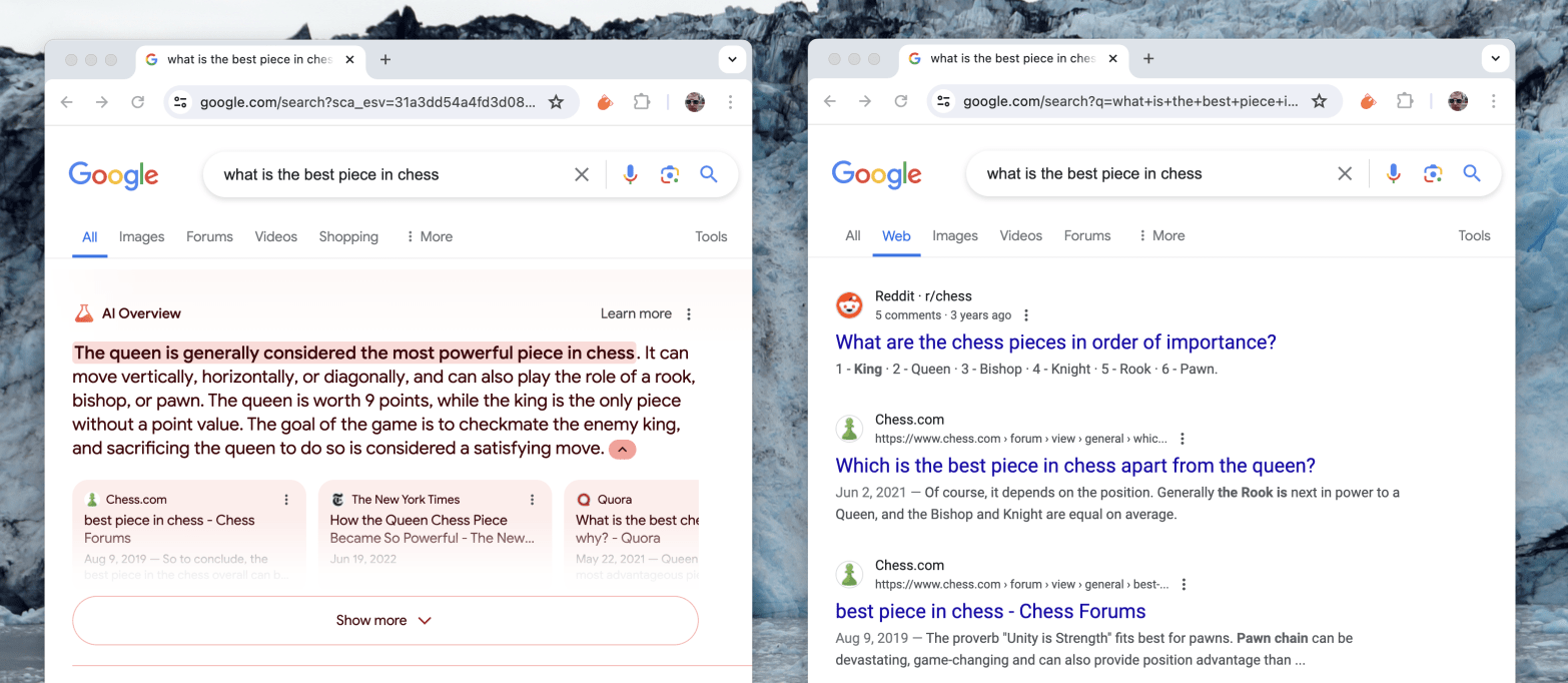 This Hack Disables Google’s AI Search Results by Default