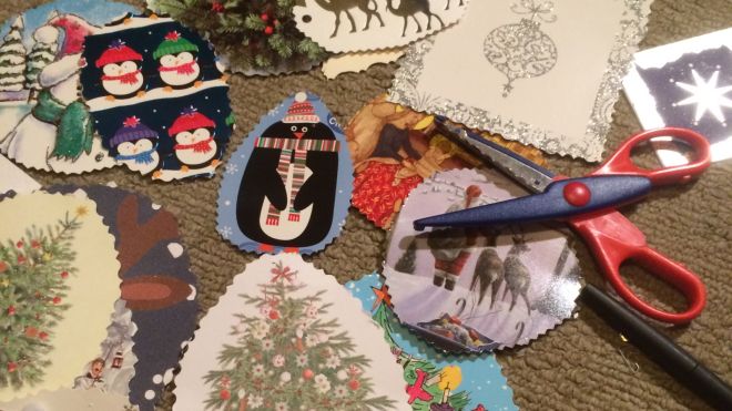 Convert Last Year’s Christmas Cards Into This Year’s Gift Tags