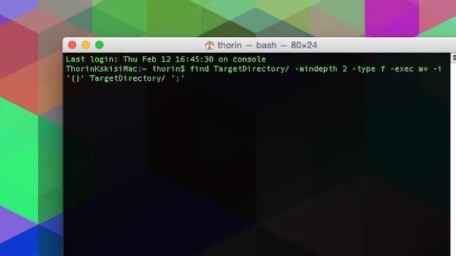 Instantly Flatten A Directory In OS X With A Terminal Command