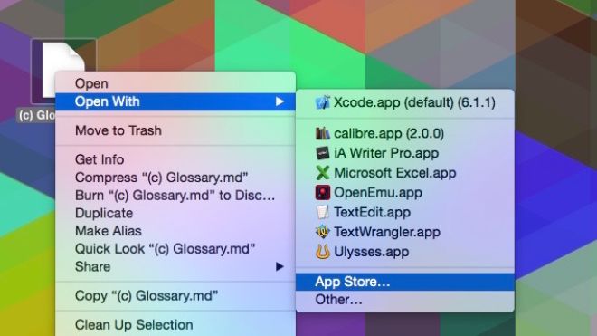Find The Right App To Open A File Using The App Store On A Mac