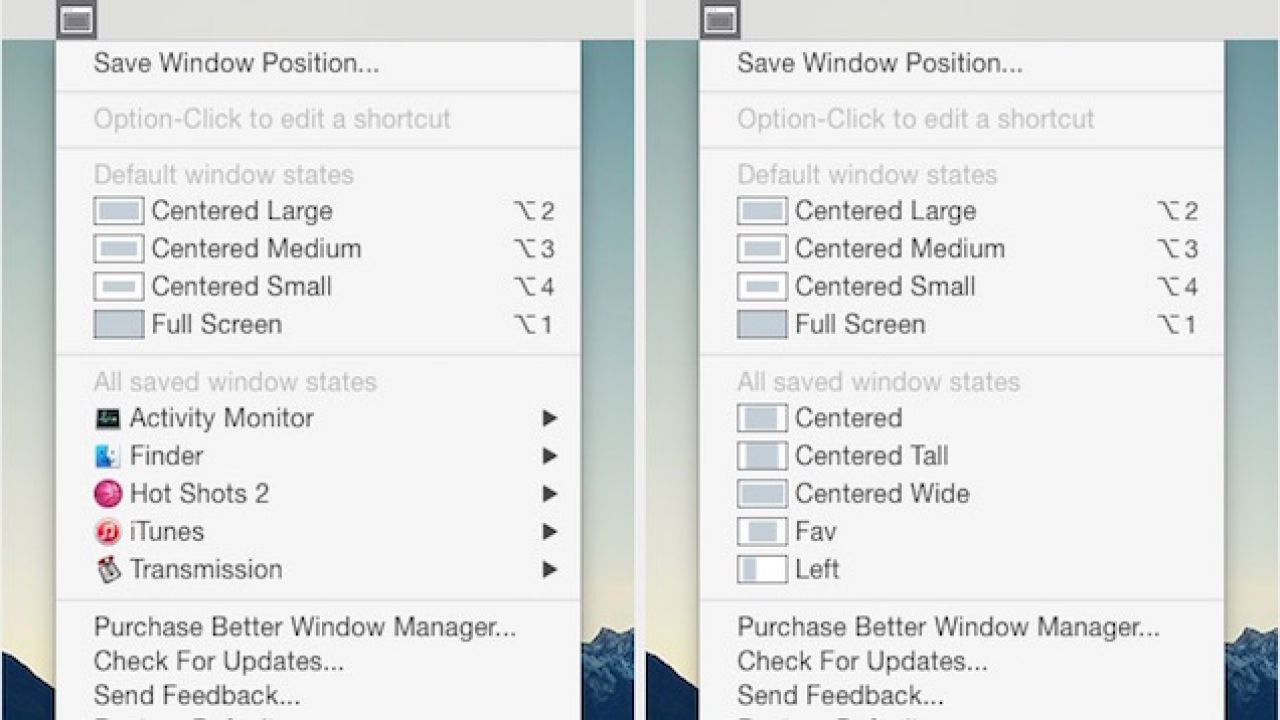 Better Window Manager For OS X Saves Window States However You Want