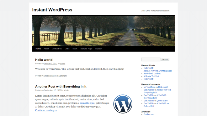 Get A Local, Hassle-Free WordPress Install Running In Minutes