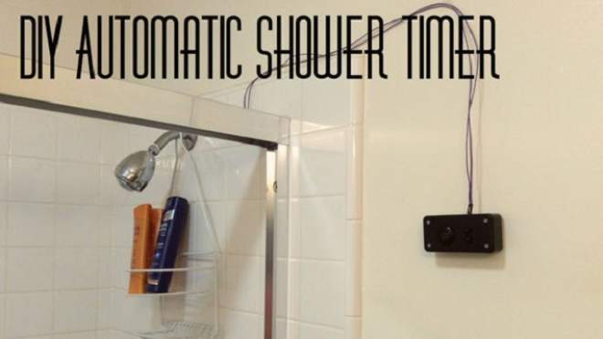 Save Time And Water With This DIY Automatic Shower Timer