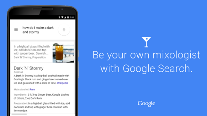 Google Adds Cocktail Recipes To Knowledge Graph Search Results