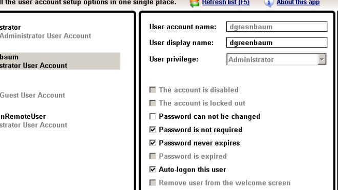Quick User Manager Puts Windows Account Control In One Place