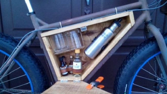 Take The Party Anywhere With A Custom Mini-Bar For Your Bike