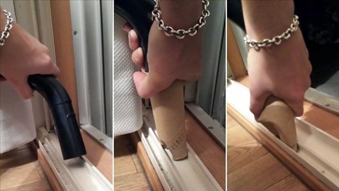 Vacuum Tight Spots With A Toilet Paper Tube Extender
