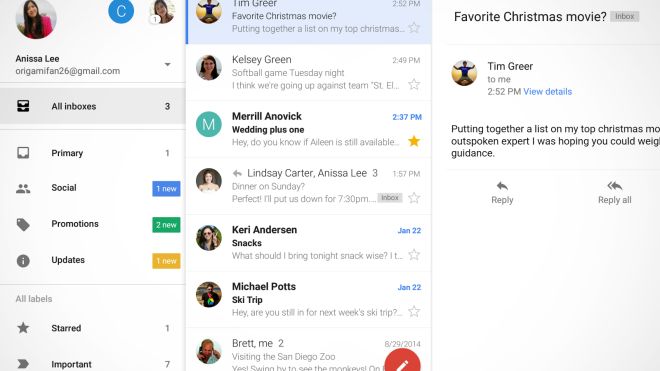 Gmail For Android Gets A Combined Inbox View, Better Search