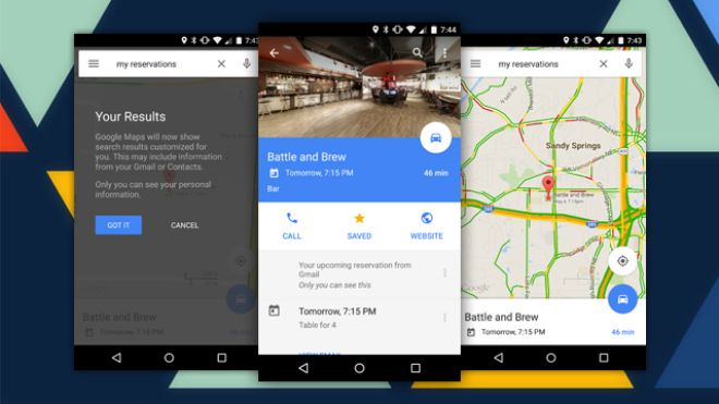 Google Maps Adds Your Event, Reservation And Flight Results