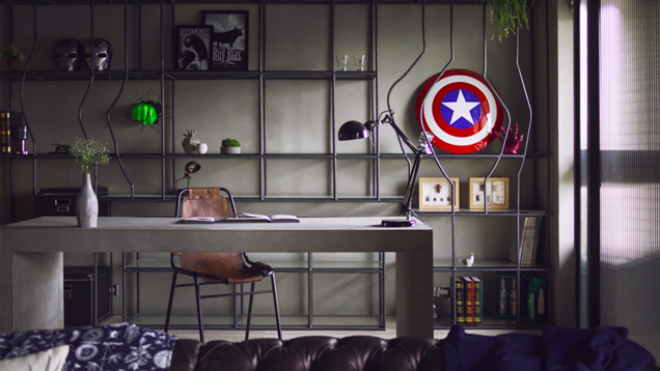 The Avengers-Themed Workspace