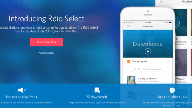 Rdio Announces A New, Limited $6 Streaming Music Subscription
