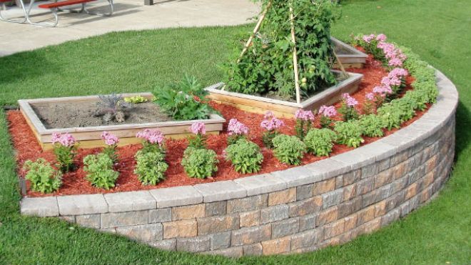 Build A Block Retaining Wall To Beautify A Steep Slope