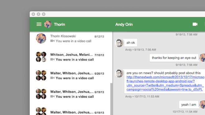 Google Hangouts For Chrome Updated With A New Look
