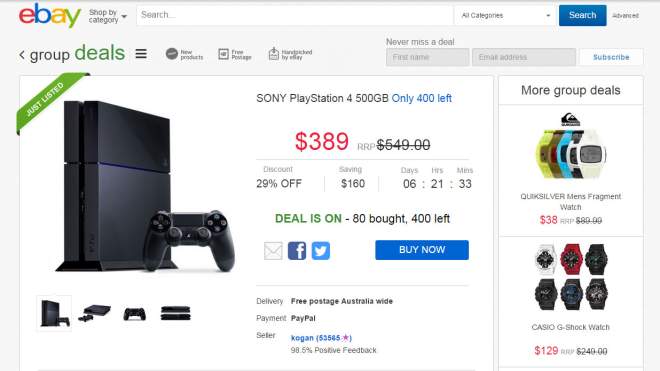 Pick Up A 500GB PlayStation 4 For $389