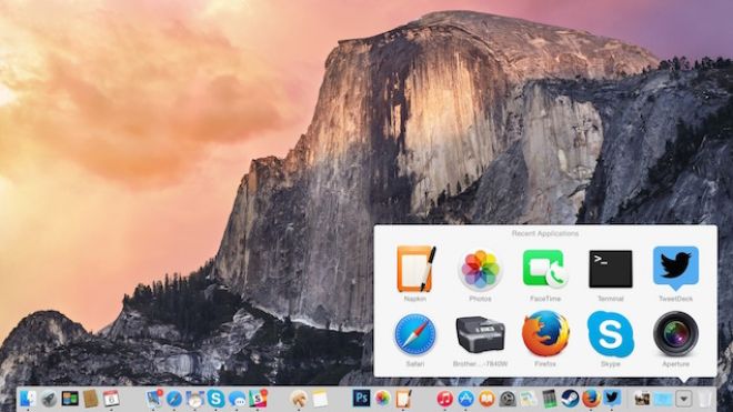 Add A Recent Applications Folder To Your Dock With A Terminal Command