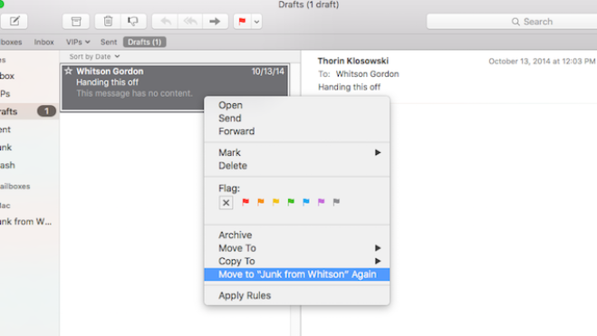 Quickly Move Messages To Folder In Apple Mail With A Keyboard Shortcut