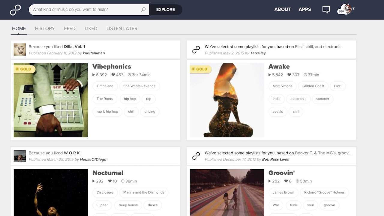 8Tracks Suggests Mixes Based On Your Listening, Unveils A New Interface