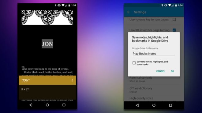 Google Play Books Can Now Sync Notes To Google Drive