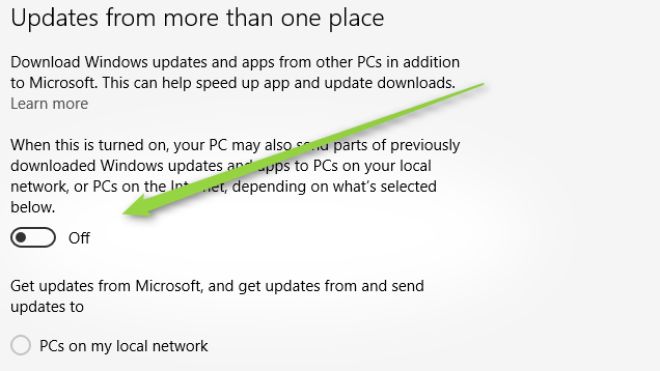 Windows 10 Uses Your Bandwidth To Distribute Updates, Disable It Here