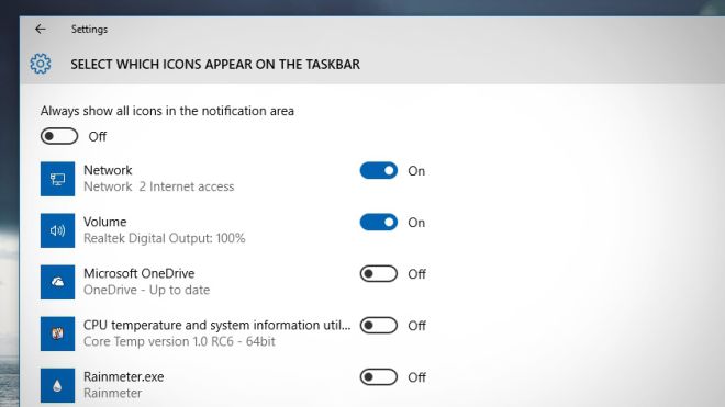 How To Customise The System Tray Icons In Windows 10