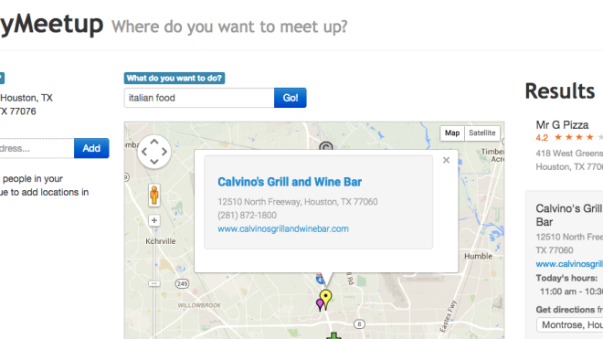 MidwayMeetup Finds A Central Location To Meet Up With Someone