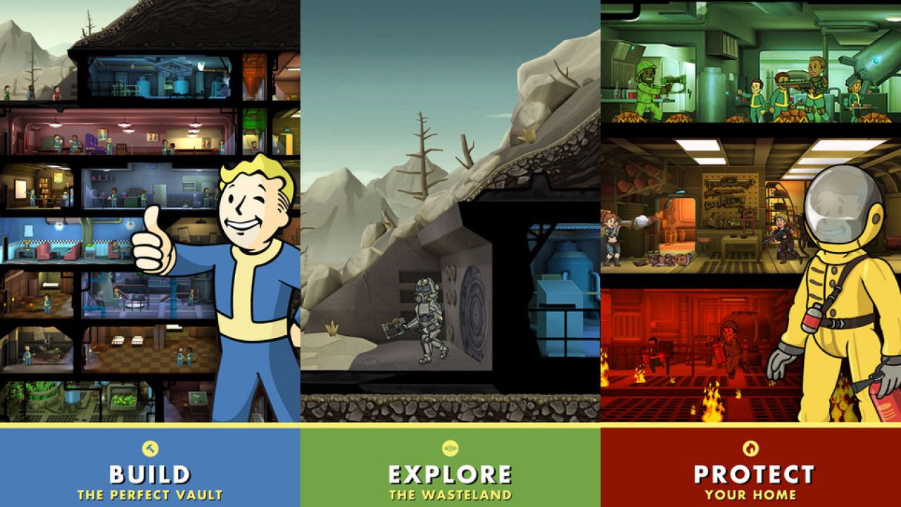 Free Games Fallout Shelter, Robot Rundown, Cube Defender