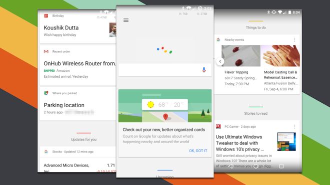 Google Now Update Brings Better Card Organisation, Smarter News Suggesions
