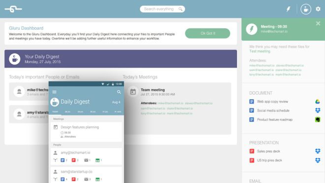Gluru Shows You Files And Emails Right When You Need Them 