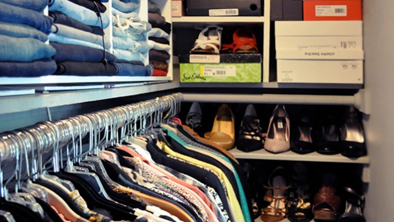 Keep A Closet More Organised By Putting Your Most-Used Items At Eye Level