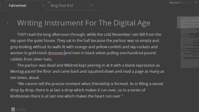 Write! Is A Distraction-Free Text Editor With Just The Right Features