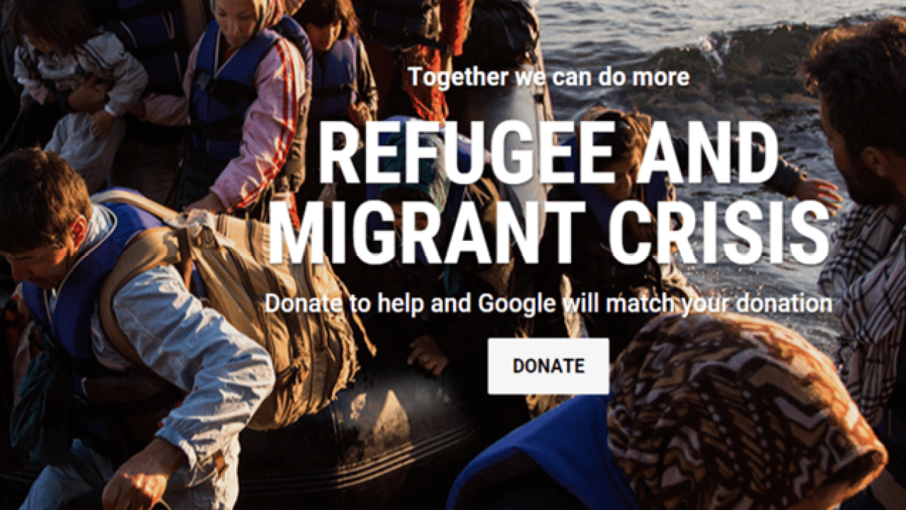 Google Will Match Your Donation Towards The Refugee Crisis