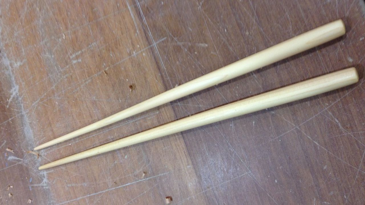 Fill Stripped Screw Holes With Leftover Chopsticks And Glue