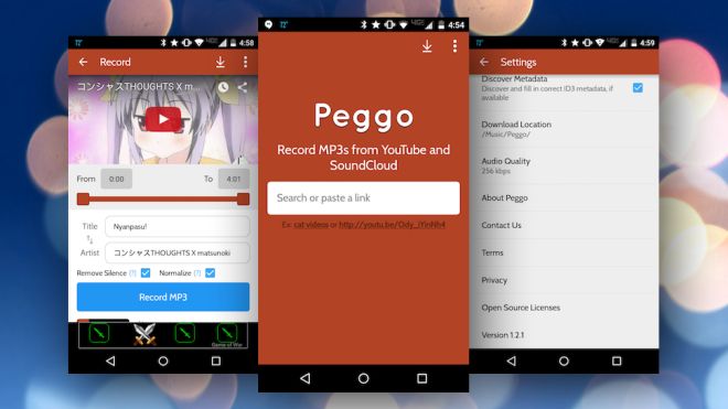 Peggo For Android Converts Soundcloud And YouTube To Audio For Offline Listening