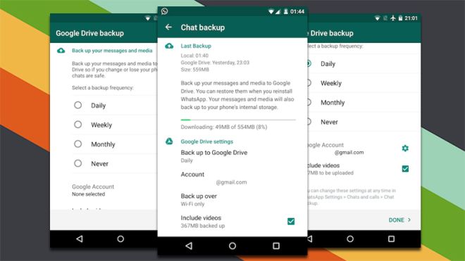 You Can Now Back Up Your WhatsApp Messages To Google Drive