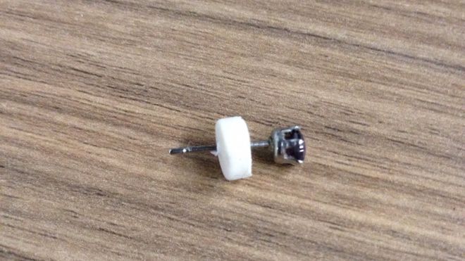 Use A Pencil Eraser As An Earring Back In A Pinch