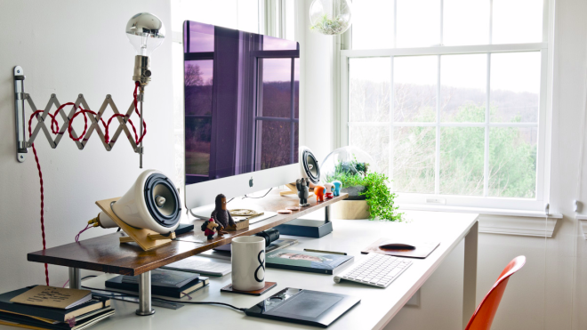 Glass Globes And Gorgeous Desk Accessories: The Ugmonk Studio Workspace
