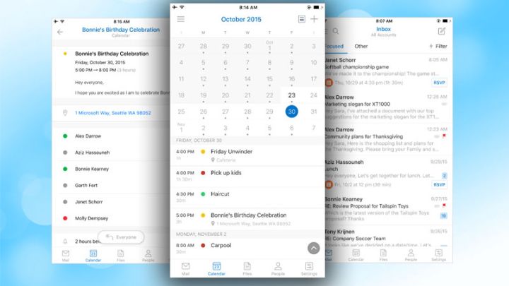 Outlook For Android And iOS Adds Calendar Features From Sunrise