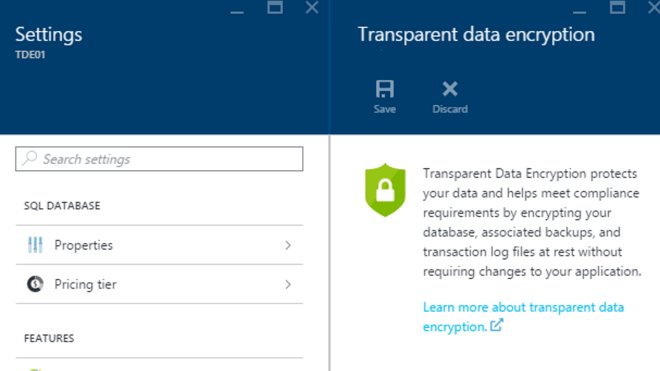 Microsoft Azure SQL Database Transparent Data Encryption Feature Now Generally Available