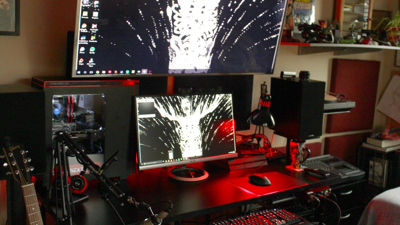 The Red And Black Gamer Workspace
