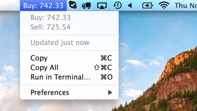BitBar Stuffs All Kinds Of Customisable Info In Your Mac’s Menu Bar
